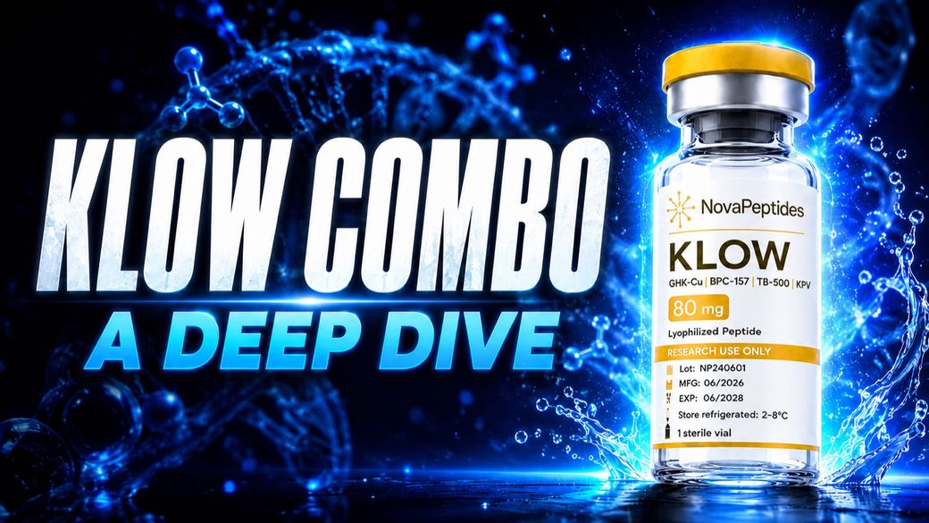 What the KLOW blend does, NovaPeptides recovery peptide explainer video
