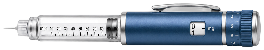 NovaPeptides dosing pen with interactive clicks calculator