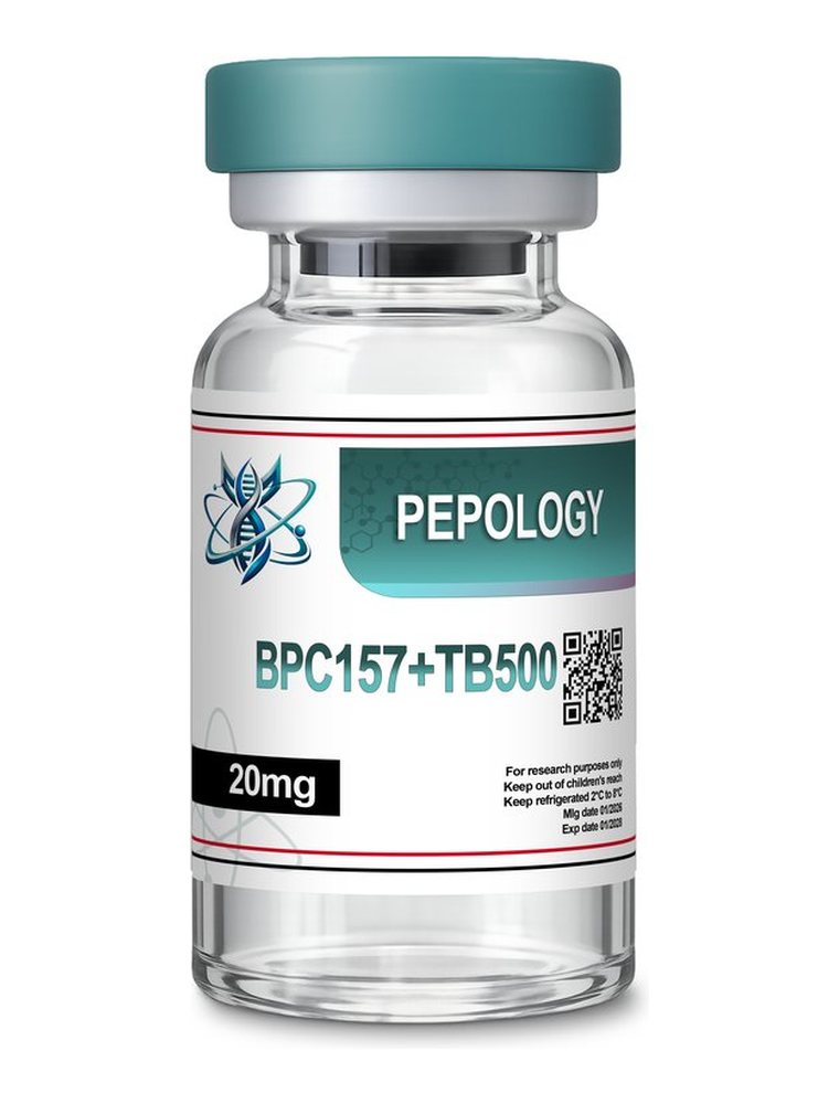 BPC-157 + TB-500 (Wolverine Stack) research vial by Pepology