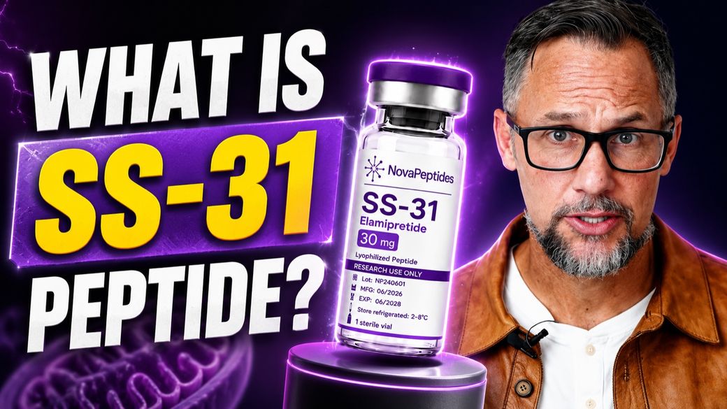 What SS-31 does, NovaPeptides mitochondrial peptide explainer video